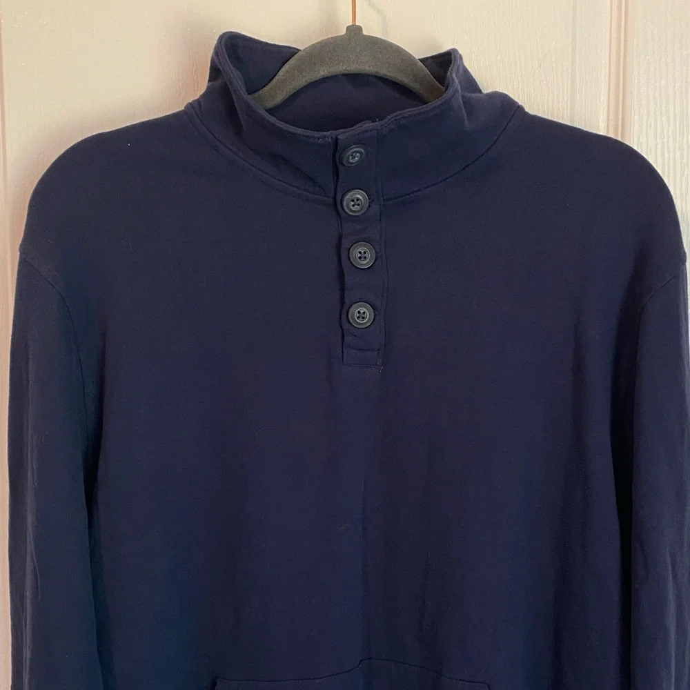 NWT Lucky Brand Mock Neck‎ Henley Pullover Over Sweatshirt